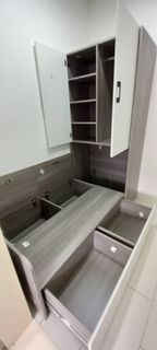 Storage bed with cabinet customize singapore for helper room /bomb shelter