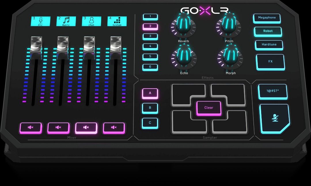 TC Helicon GoXLR Online Broadcast Streaming Vocoder HardTune Audio Interface (Category: Other Audio Equipment) located in Singapore. Submitted by bampugg (Listing ID 1367833476, Image 1). Description: Barnd New - UP $649 Selling Brand New for $639 & Opened Box but Brand New for $588 Revolutionary Online Broadcaster Platform with 4-Channel Mixer, Motorized Faders, Sound Board and Vocal Effects GoXLR Take everything you used to know about broadcast