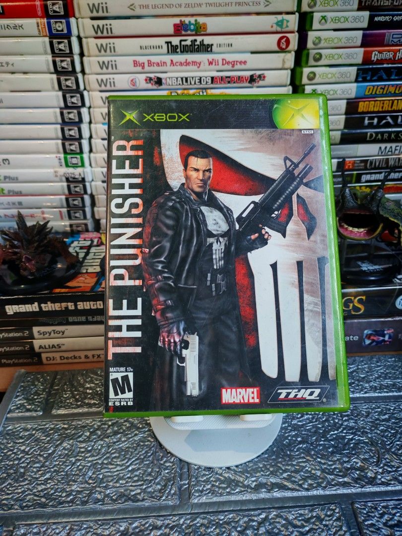 THE PUNISHER XBOX DISC (Category: Xbox) located in Santa Rosa. Submitted by tristanmunoz (Listing ID 1367836743, Image 1). Description: For sale! Php3,200 The Punisher Marvel / THQ XBOX NTSC With Manual CIB Rare and Collectible Tested working condition 100% Authentic Can do video calls Shipping Nationwide 🛵Lalamove SDD c/o buyer (Gcash/Bank Trans or COD payment) 🚛JNT or LBC strictly Payment First Meetup/Pickup: Sta.Rosa Dita Rotonda, Jollibee G