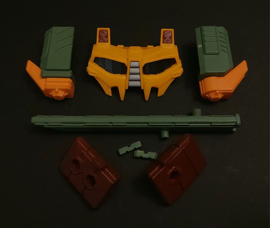 Transformers Legacy Bludgeon Upgrade Kit (Category: Action & Battle Toys) located in Quezon City. Submitted by jam.jam3 (Listing ID 1367847094, Image 3). Description: Upgrade kit for legacy bludgeon (Figure not included) Includes: 1 x chest armor 2 x fore-arm guards 1 x sheath for katana 2 x gun armor.