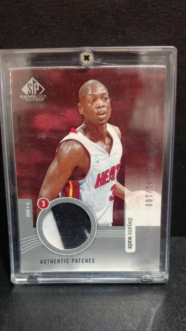 2004-05 SP GameUsed Authentic Patches Dwayne Wade # (Category: Raw Singles) located in Paranaque City. Submitted by limitedrun (Listing ID 1367975027, Image 1). Description: Authentic Patch 41/100 Condition: Mint PAYMENT: •Bank deposit -BDO, BPI, GCash SHIPPING: •LBC, Grab Express, Lalamove (buyer shoulders shipping fee).