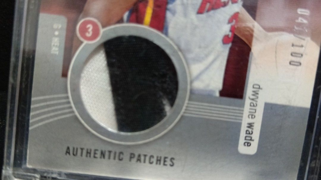 2004-05 SP GameUsed Authentic Patches Dwayne Wade # (Category: Raw Singles) located in Paranaque City. Submitted by limitedrun (Listing ID 1367975027, Image 3). Description: Authentic Patch 41/100 Condition: Mint PAYMENT: •Bank deposit -BDO, BPI, GCash SHIPPING: •LBC, Grab Express, Lalamove (buyer shoulders shipping fee).