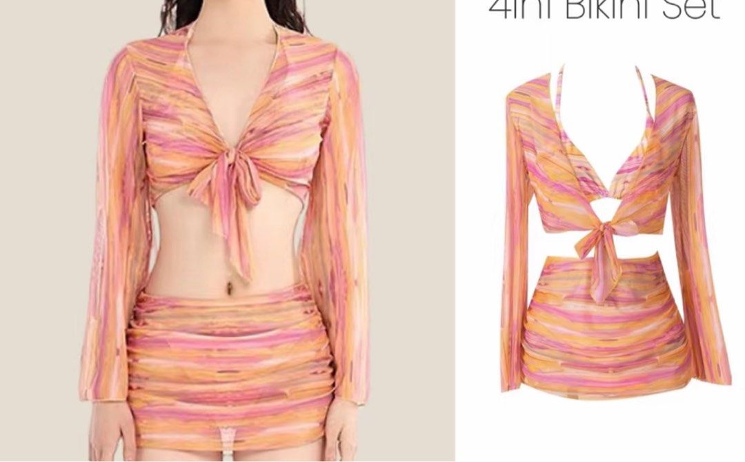 4in1 Conservative Bikini (Category: Bikinis & Swimsuits) located in Quezon City. Submitted by katrine28742829 (Listing ID 1367899169, Image 2). Description: Used once lang Like brand new Self tie ung bra pero ung panty hinde Small.