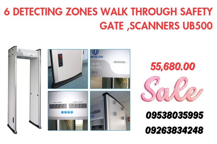 6 DETECTING ZONES WALK THROUGH SAFETY GATE , SCANNERS UB500, Everything ...