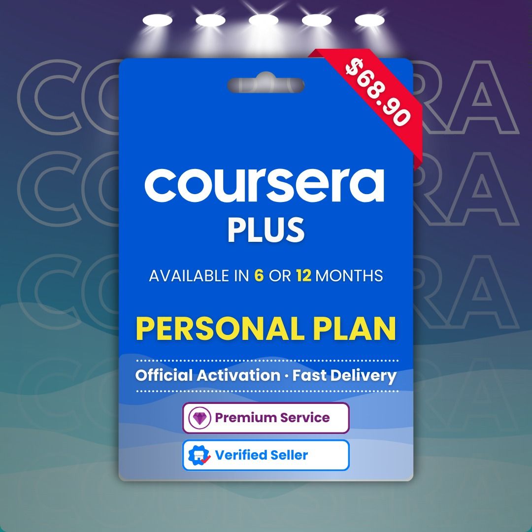 📖 Coursera Plus Gift Card | 6 or 12 Months Access | Not "Lifetime"/Shared Account | Upgrade Your Own Account |Trusted Seller63163834198785110