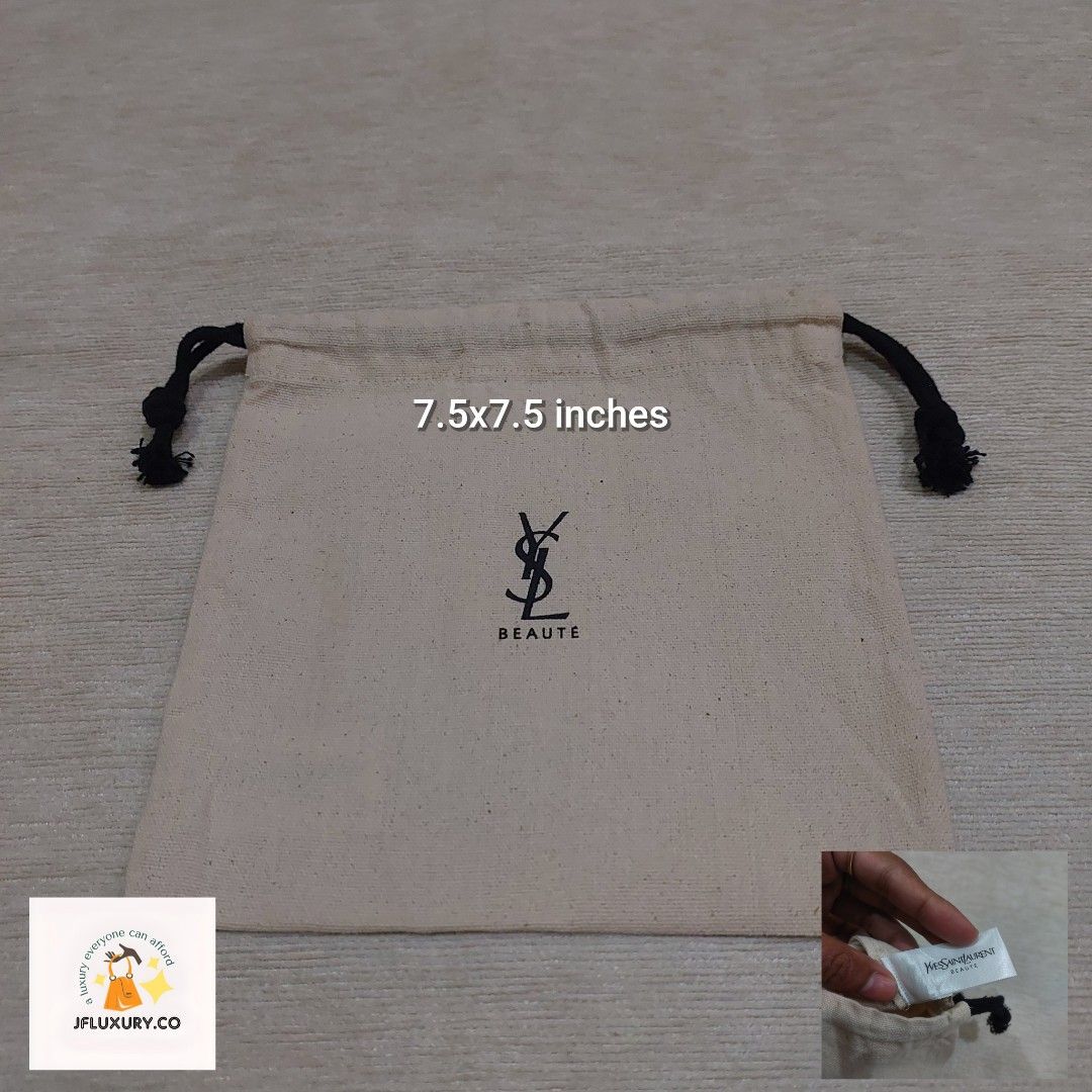 Authentic Saint Laurent YSL dust bag (Category: Luxury Bags & Wallets) located in Manila. Submitted by jfluxury.co (Listing ID 1368033480, Image 1). Description: excellent condition no flaws bought in Japan 🇯🇵 💯% Authentic. 😊 Money back guarantee. 😊 Clean and ready to use na..