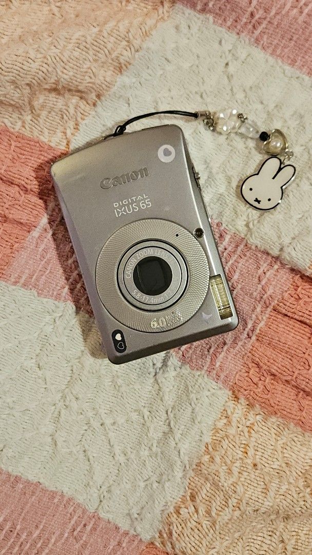 CANON DIGITAL IXUS 65 (Category: Cameras) located in Manila. Submitted by grandowl.31fcd8 (Listing ID 1367993037, Image 2). Description: ON HAND AND READY TO USE NEW BATTERY Inclusions: - 2GB memory card - Universal clip charger - freebies (charm, strap, stickers) Features - many shooting modes - fully functional flash - No hidden issues - 6MP for dreamy outputs with minimum setting adjustment.