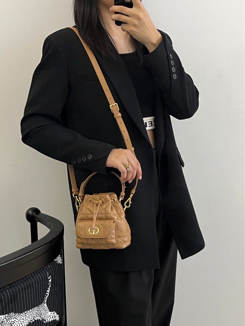 CD Caro Micro (Category: Luxury Bags & Wallets) located in Manila. Submitted by trendyfindscitrine (Listing ID 1367893183, Image 1). Description: ✅size 15 x 14 x 7 cm ✅Gebuine lambskin leather ✅comes complete .