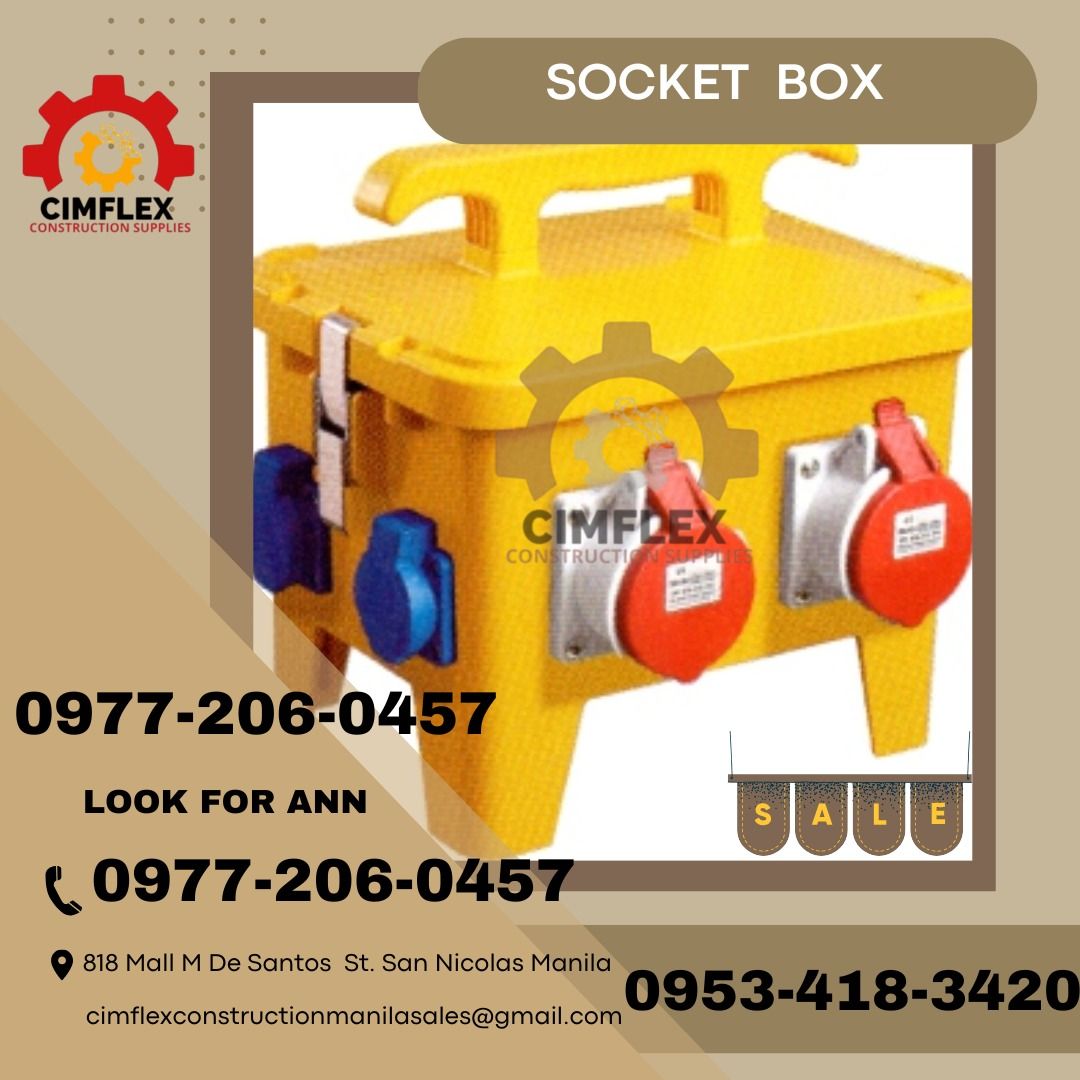 combination socket box, Commercial & Industrial, Construction Tools ...