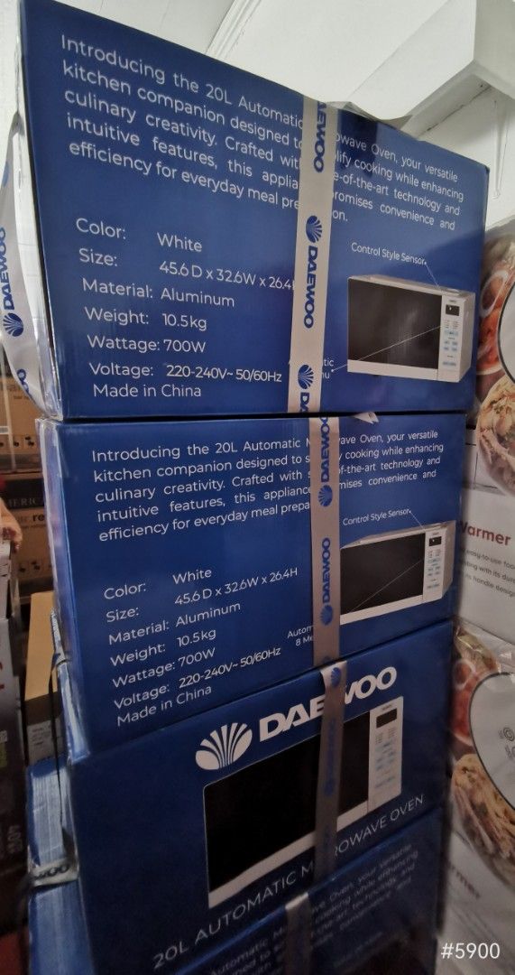 Daewoo microwave oven 20L (Category: Ovens & Toasters) located in Makati City. Submitted by melissa12345 (Listing ID 1367867855, Image 2). Description: 👉Read me 1st 📍Brand new 💯 📍Items on hand ❌ No COD 🏦 MOP bpi/bdo/GCash 📍No return no exchange 📍Payment 1st before delivery 💰Cashless transaction at this moment..