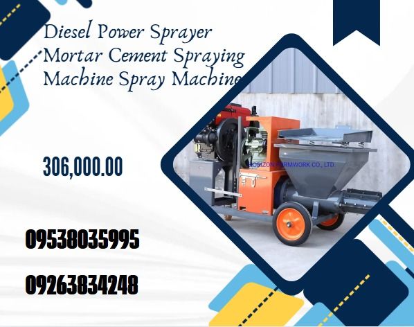 DIESEL POWER SPRAYER MORTAR CEMENT SPRAYING MACHINE SPRAY MACHINE ...
