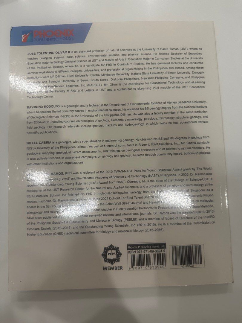 Exploring Life Through Science Series (Category: Textbooks) located in Manila. Submitted by urlocal_seller (Listing ID 1367957736, Image 2). Description: SHS Earth Science Book.