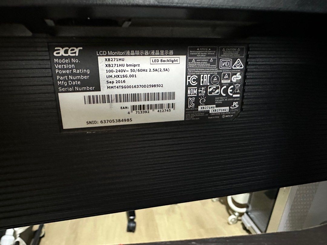 [Faulty] Acer XB271HU63224765009794111