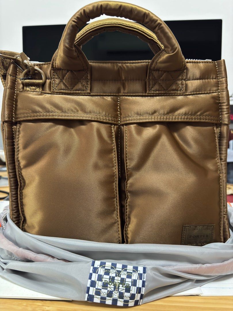 【新品同様】PORTER タンカー コヨーテ SQUARE TOTEBAG Porter Yoshida & Co.: New Tanker Square Tote Bag (Coyote