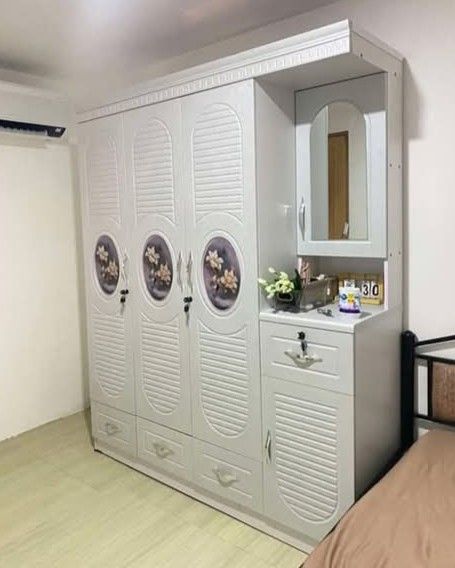 Geneva Wardrobe Cabinet 4 Door Size (Category: Shelves, Cabinets & Racks) located in Caloocan City. Submitted by lhaurodi1972 (Listing ID 1367925950, Image 2). Description: Geneva Wardrobe Cabinet 4 Door Size 63x19x78 inches Color White Price 10900.