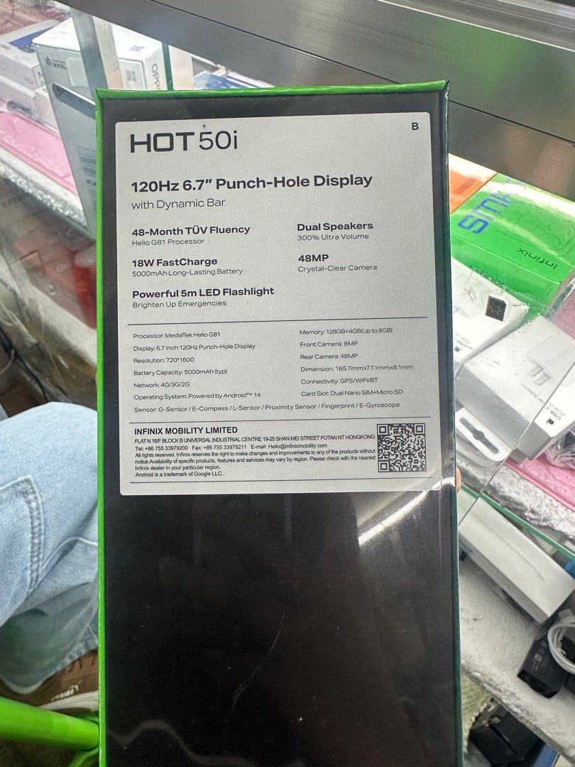 Infinix Hot 50i (Category: Android Others) located in San Juan City. Submitted by kemberly_dimple18 (Listing ID 1367959164, Image 2). Description: .