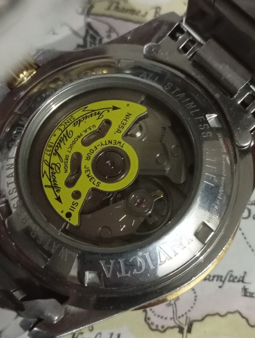 Invicta automatic (Category: Men's Watches) located in Las Pinas. Submitted by quick_deals_great_finds2 (Listing ID 1367977946, Image 3). Description: Original good working condition Automatic 38mm fits wrist 7 inches Fully functional keeps time.