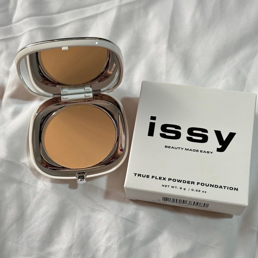Issy True Flex Powder Foundation and Active Skin Tint (Category: Makeup) located in Muntinlupa City. Submitted by craftgalleyph (Listing ID 1367991078, Image 3). Description: Issy True Flex Powder Foundation in Brulee - Tried it once. Not my shade. Yung free puff is missing na. Active Skin Tint in Sienna - swatched only. Sold as bundle 480 +sf.