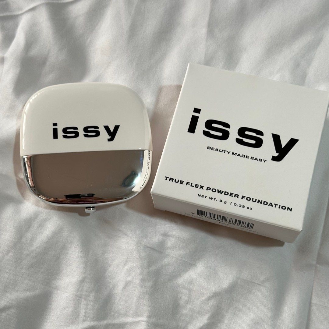 Issy True Flex Powder Foundation and Active Skin Tint (Category: Makeup) located in Muntinlupa City. Submitted by craftgalleyph (Listing ID 1367991078, Image 2). Description: Issy True Flex Powder Foundation in Brulee - Tried it once. Not my shade. Yung free puff is missing na. Active Skin Tint in Sienna - swatched only. Sold as bundle 480 +sf.