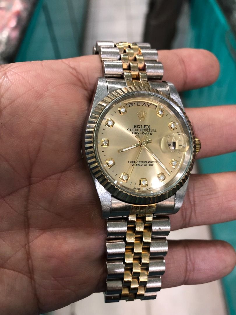 jam tangan rolex automatic kombinasi klasik siap pakai normal, Fesyen ...