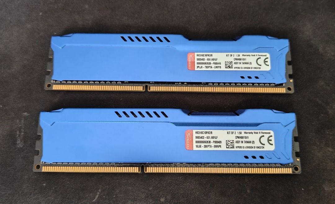 Kingston HyperX Fury DDR3-1600 2x4GB (8GB) RAMs 1.5V Kit63220268417539111