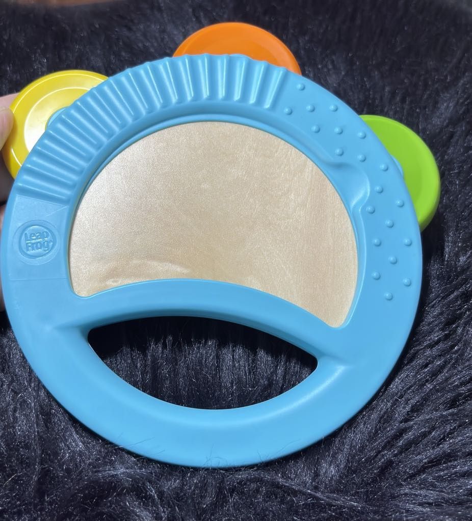 Leap Frog Tambourine (Category: Musical Instruments) located in Manila. Submitted by dallecloset_ii (Listing ID 1367919533, Image 2). Description: slightly used pa.