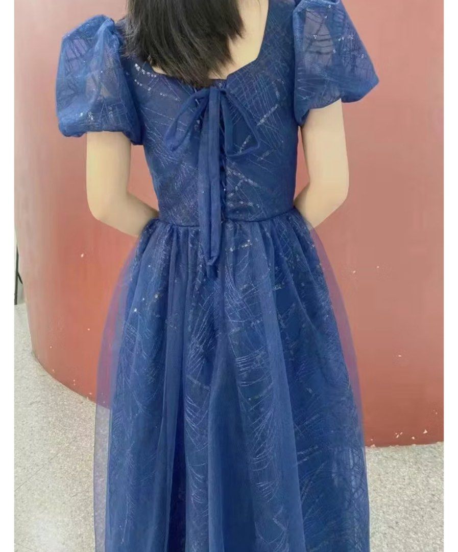 Long gown dress reprcied (Category: Evening dresses & gowns) located in Quezon City. Submitted by mcv1102 (Listing ID 1367881978, Image 2). Description: Likenew! Long gown Navy blue dress,, 💯✅GODD CONDITION LIKENEW ✅USED ONCE srp: 5k ✨🩵Dress Swing Type: Fall On The Ground Dress Dress Style: Deep V-Neck Style: Temperament Ladies/ins Style Clothing Style Details: Beading Dress Skirt Length: Long Skirt Sleeve Length: Short Sleeve Fabric/material: 