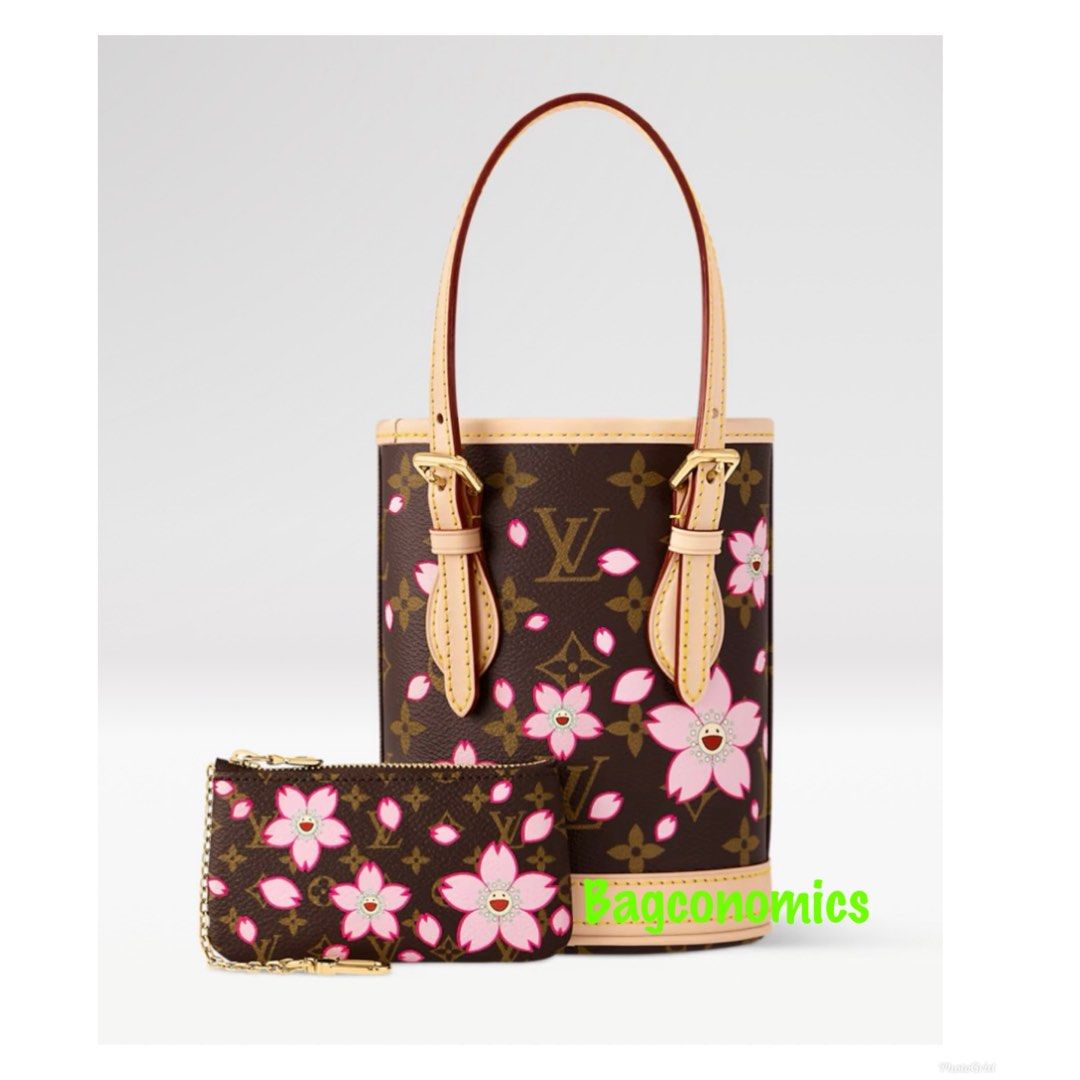 Louis Vuitton Murakami Cherry Blossom Bucket Bag (Category: Bags & Wallets) located in Singapore. Submitted by bagconomics (Listing ID 1367981123, Image 1). Description: Item purchased directly from LV Singapore. Full set with receipt. Stock is on hand and do message for more information. Price is negotiable. .