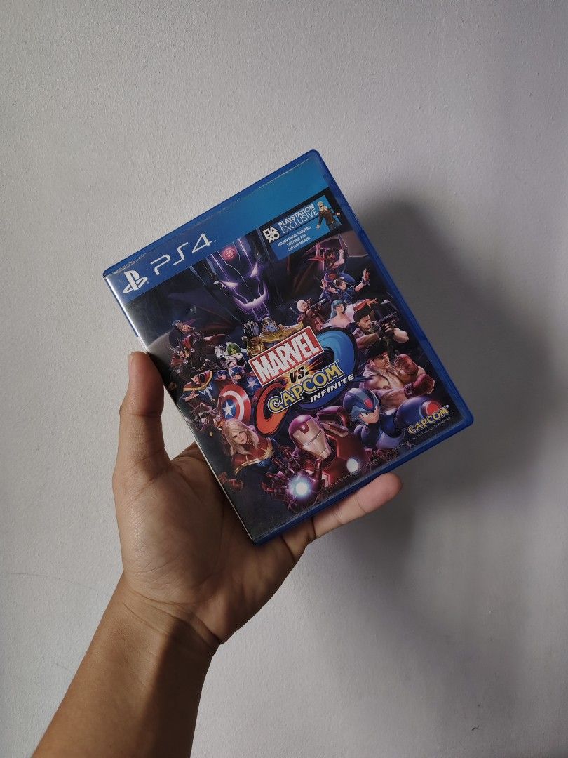 PS4 MARVEL VS CAPCOM / USED (Category: PlayStation) located in Manila. Submitted by mikkolosg20176 (Listing ID 1367887039, Image 1). Description: TRADE OR SALE GAME PRICE: 800 📍 SHIPPING OR PICKUP 📍 BAGUMBAYAN TAGUIG 📍PIN LOCATION: MCG PURPLE GAMING TAGUIG.
