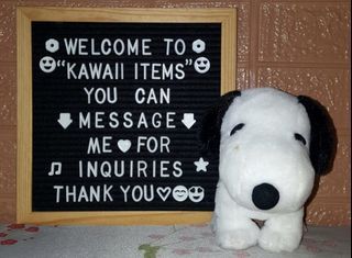 Snoopy Peanuts Sitting Rare Plush Toy