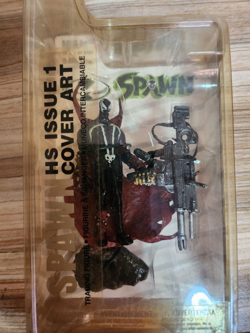 Spawn Issue Cover Art Mini Figure (Category: Figurines & Statues) located in Leyte. Submitted by bert_sanopsky (Listing ID 1367938782, Image 2). Description: - Sealed - AAA Battery for size comparison - yellowing and dented clamshell - Leyte Loc - LAST PRICE MOP: GCash MOD: LBC COP ( SF Lang).