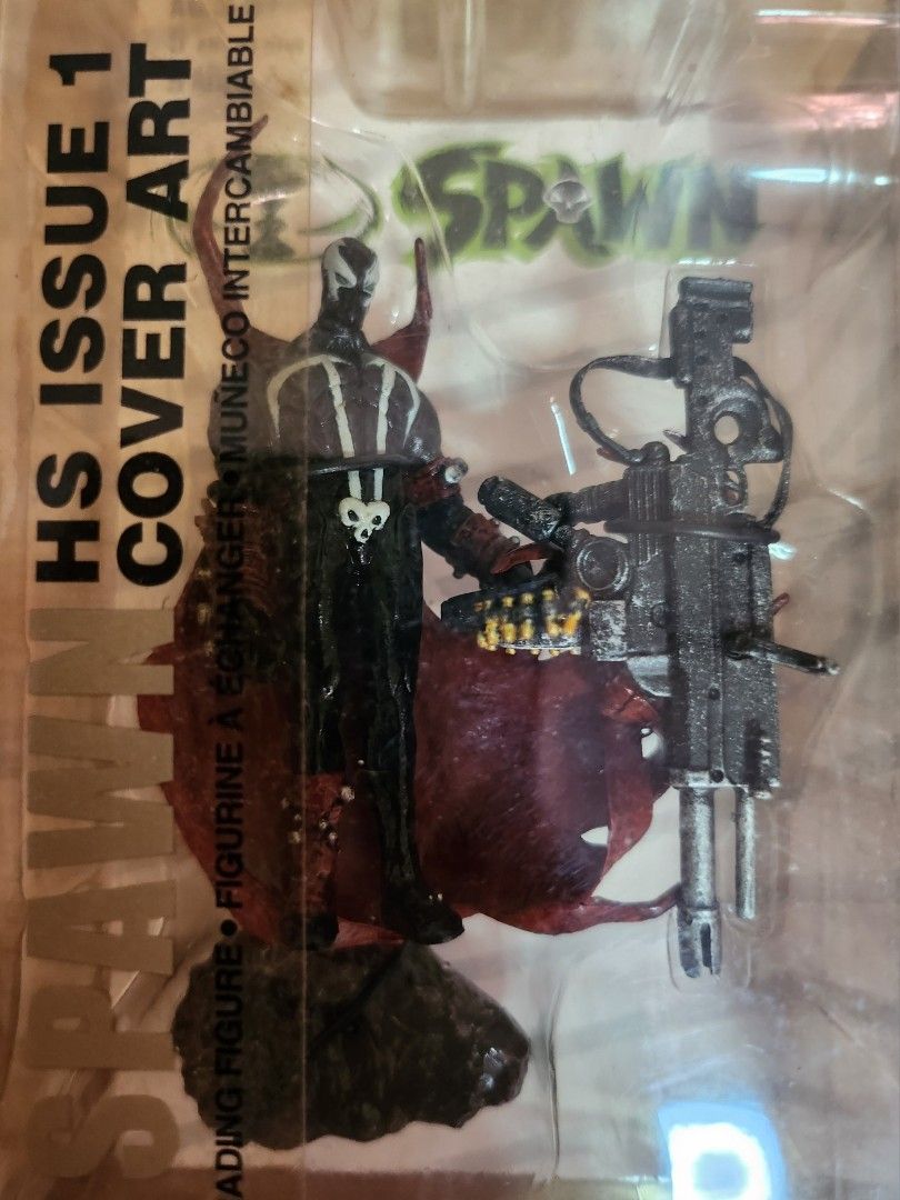 Spawn Issue Cover Art Mini Figure (Category: Figurines & Statues) located in Leyte. Submitted by bert_sanopsky (Listing ID 1367938782, Image 3). Description: - Sealed - AAA Battery for size comparison - yellowing and dented clamshell - Leyte Loc - LAST PRICE MOP: GCash MOD: LBC COP ( SF Lang).
