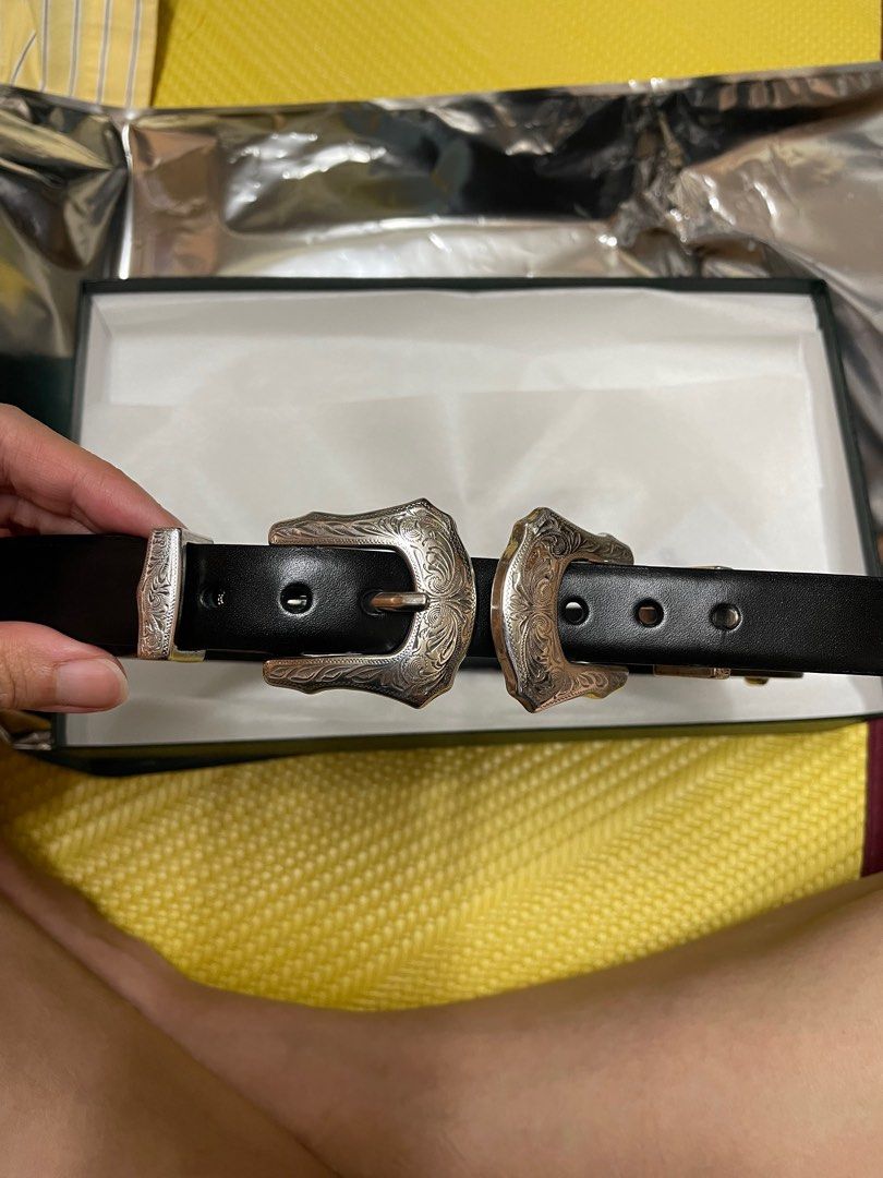 toga pulla double buckle belt 雙頭皮帶m, 她的時尚, 手錶及