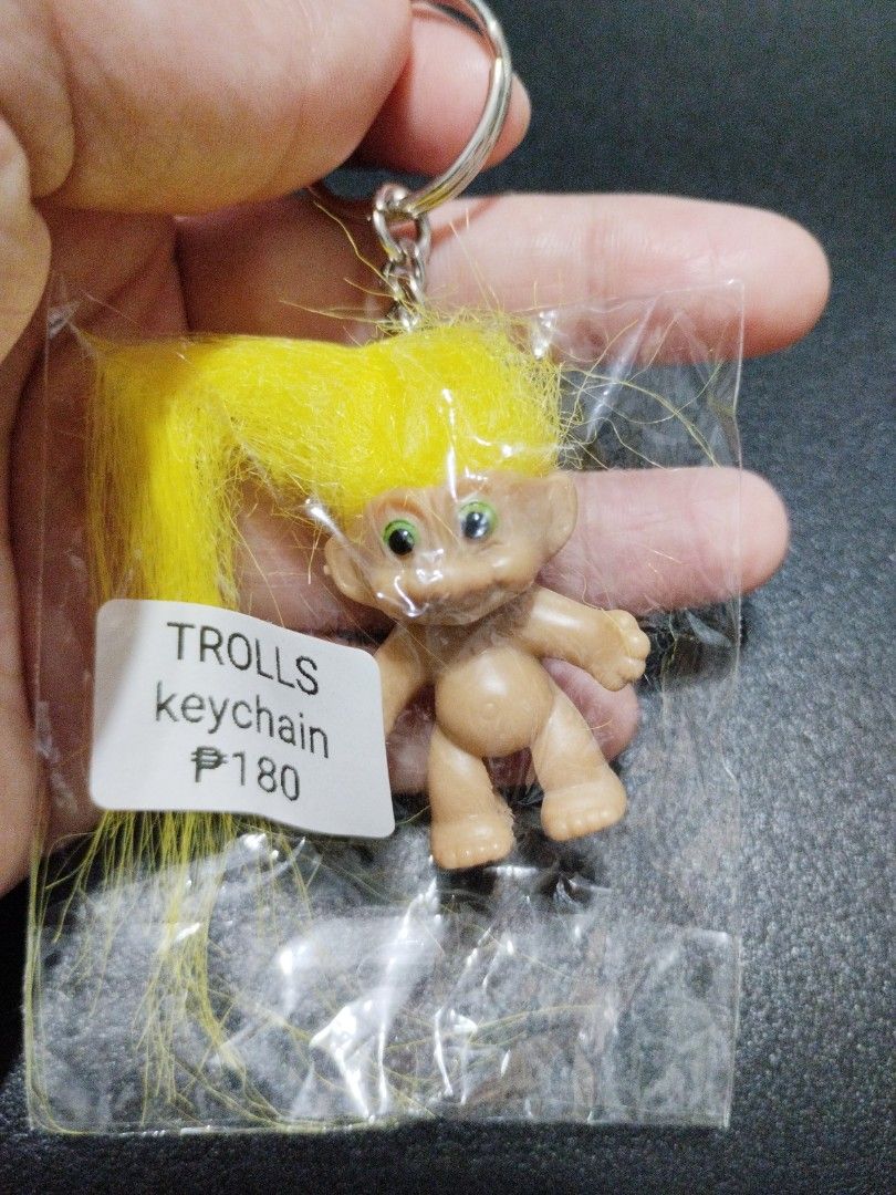 Trolls keychain (Category: Character Goods) located in Manila. Submitted by krystalchewey_ (Listing ID 1368000024, Image 1). Description: Actual Photo Posted bnew keychain 180php.