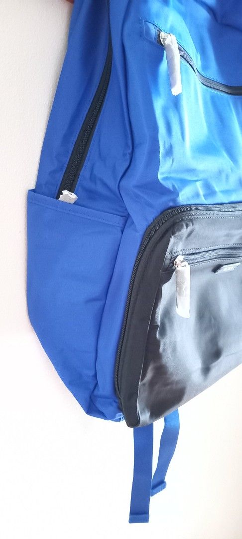 TUMI Nylon Packable Backpack in Blue/Black (Category: Backpacks) located in Balagtas. Submitted by previewlallyscloset (Listing ID 1367941577, Image 3). Description: TUMI Nylon Packable Backpack in Blue/Black ₱4500 On hand and ready to ship ✓ Guaranteed authentic ✓ RFS: decluttering Never used. Purchased abroad. .