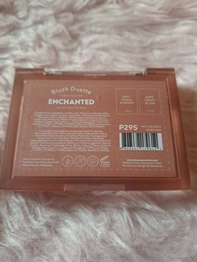 Vice Cosmetics Blush Duette ENCHANTED (Category: Makeup) located in Baler. Submitted by coffeebooks (Listing ID 1367902750, Image 2). Description: rfs: decluttering too many blush halos bago, swatched lang po.