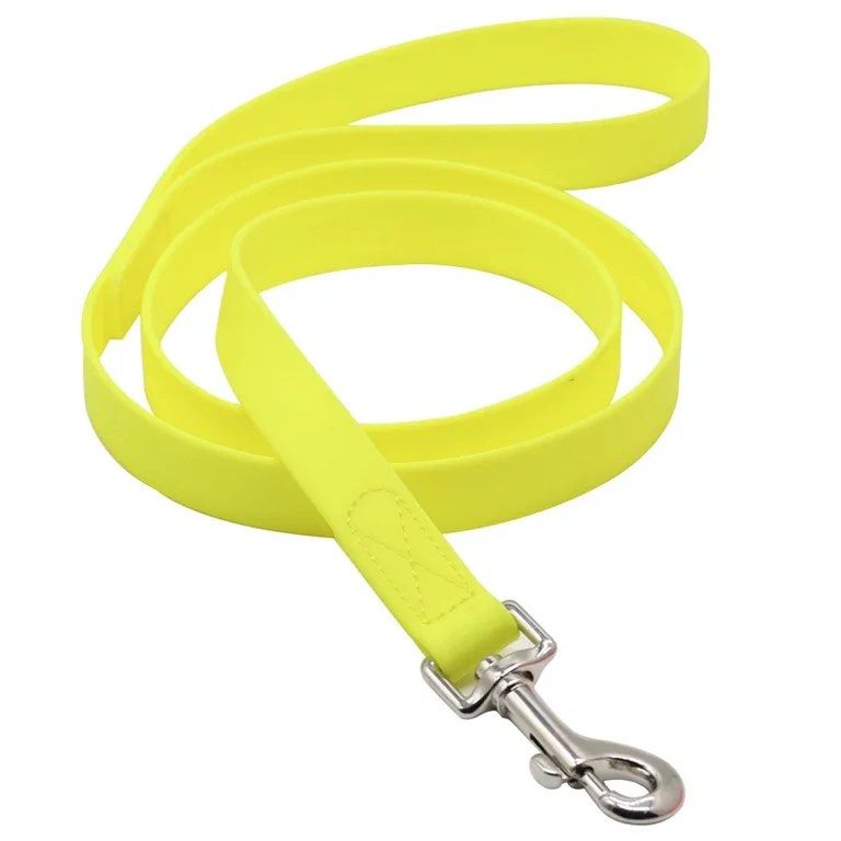Waterproof long leash training leash 5m (Category: Homes & Other Pet Accessories) located in Singapore. Submitted by callietoystore (Listing ID 1367963933, Image 2). Description: Waterproof Long Leash 5m long. 2 colors and width available: 1) Neon Yellow color (width: 15mm, 5meters long) 2) Beige color (width: 20mm, 5meters long) DURABLE Training Leash: High quality flex poly coated nylon strap material made the Waterproof Dog Leash. LONG LEASH: 