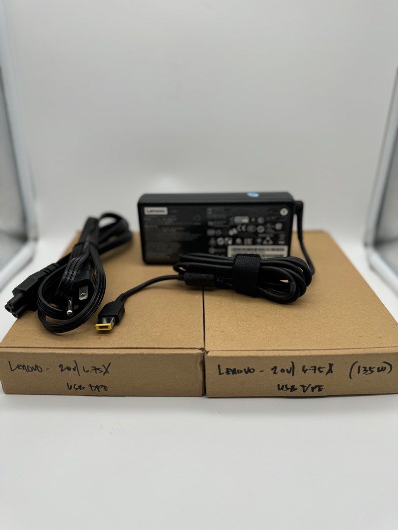 135w USB Type Tip Lenovo 20v 6.75a Laptop Charger (Category: Chargers) located in Makati City. Submitted by jc.cuerdo (Listing ID 1368171968, Image 3). Description: 135w USB Type Tip Lenovo 20v 6.75a Laptop Charger.