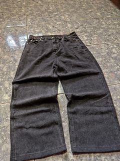 Acid Black Baggy Pants