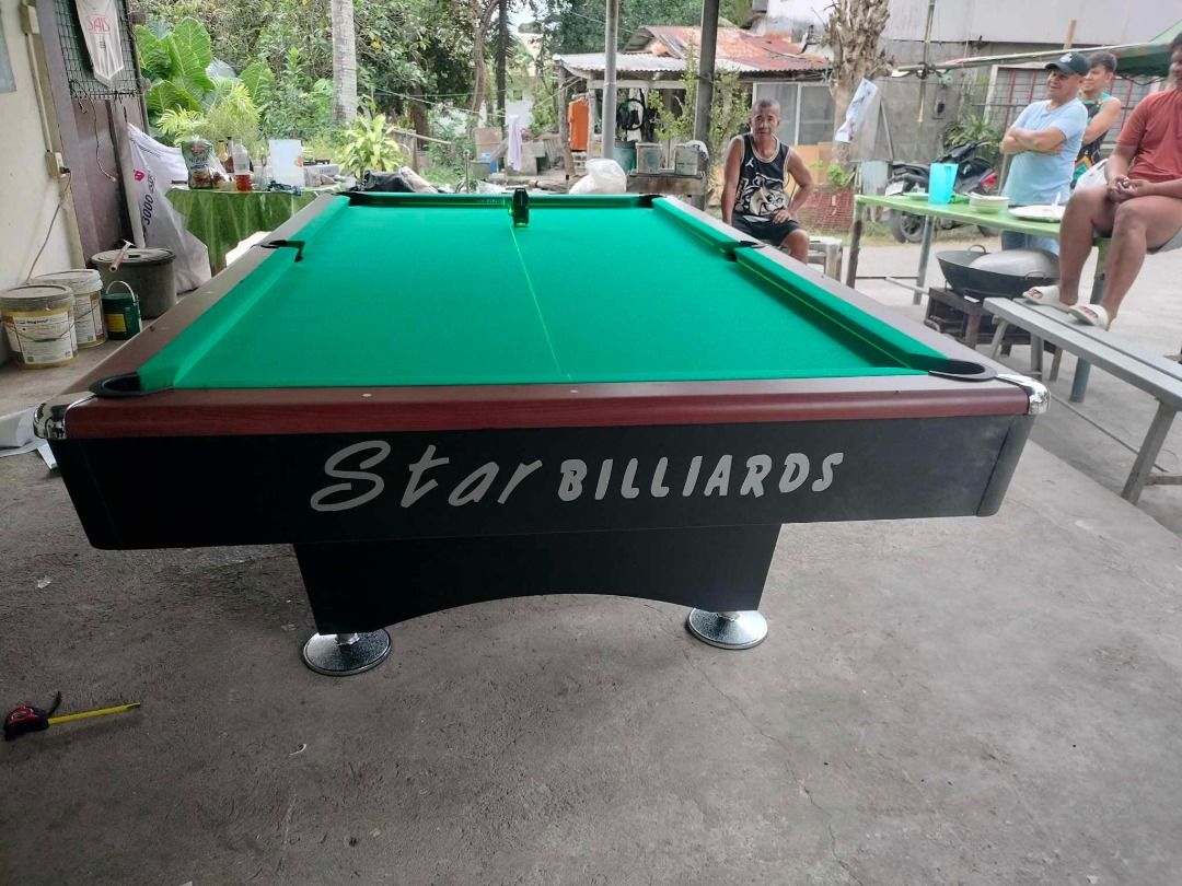 Brand New Maxima 7 Billiard Table (Category: Billiards and Bowling) located in La Paz. Submitted by iloilobranch2025 (Listing ID 1368108500, Image 2). Description: SPECIFICATIONS: Size: 5x9ft (Tournament) Slate: Granite Cushion: Uylin Corner & Side Pocket Cover: Metal Pocket: Manual Complete Accessories Included BILLIARD CLOTH WITH WHITE CLOTH BILLIARD POCKET ORIGINAL STANDARD PLASTIC TRIANGLE STANDARD BALL SET BALL TRAY BILLIARD BRUSH 1 DOZEN BI