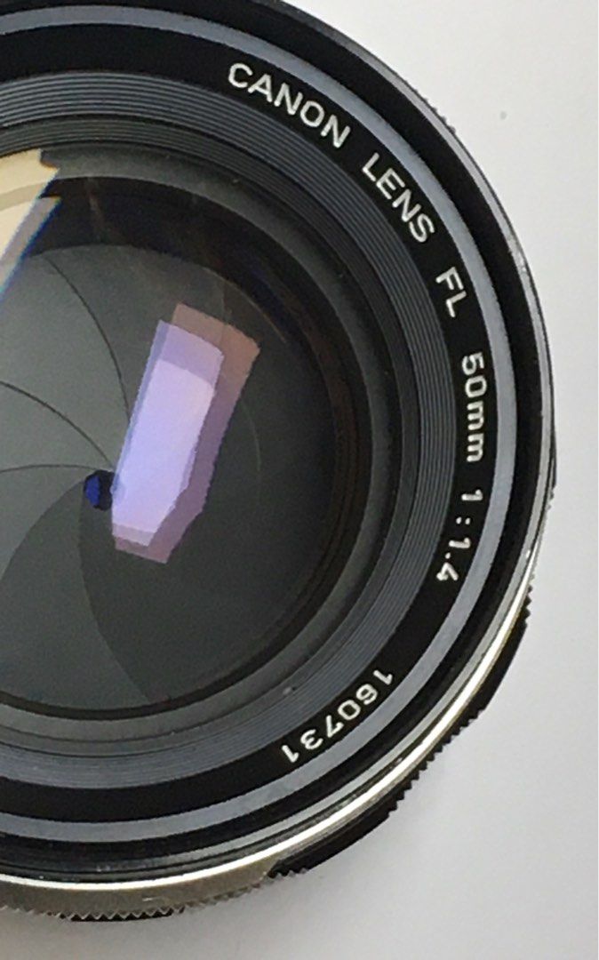 Canon FL 50mm f1.4 (Category: Lens & Kits) located in Las Pinas. Submitted by film101 (Listing ID 1368083145, Image 1). Description: 🍏Canon FL 50/1.4 Newly clean No haze /nor fungus A/M working Snappy aperture Ready to use.