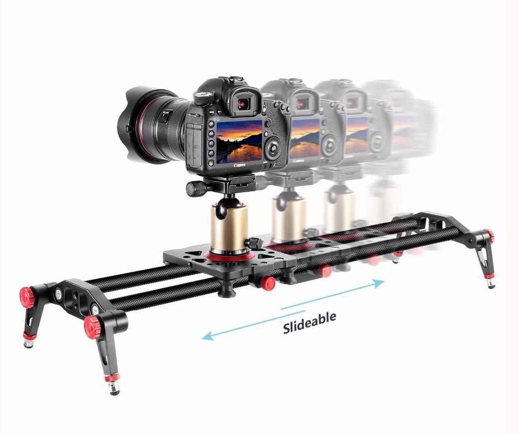 Carbon Fiber Dual Rails Slider Follow Focus Dolly System stabilizer ...