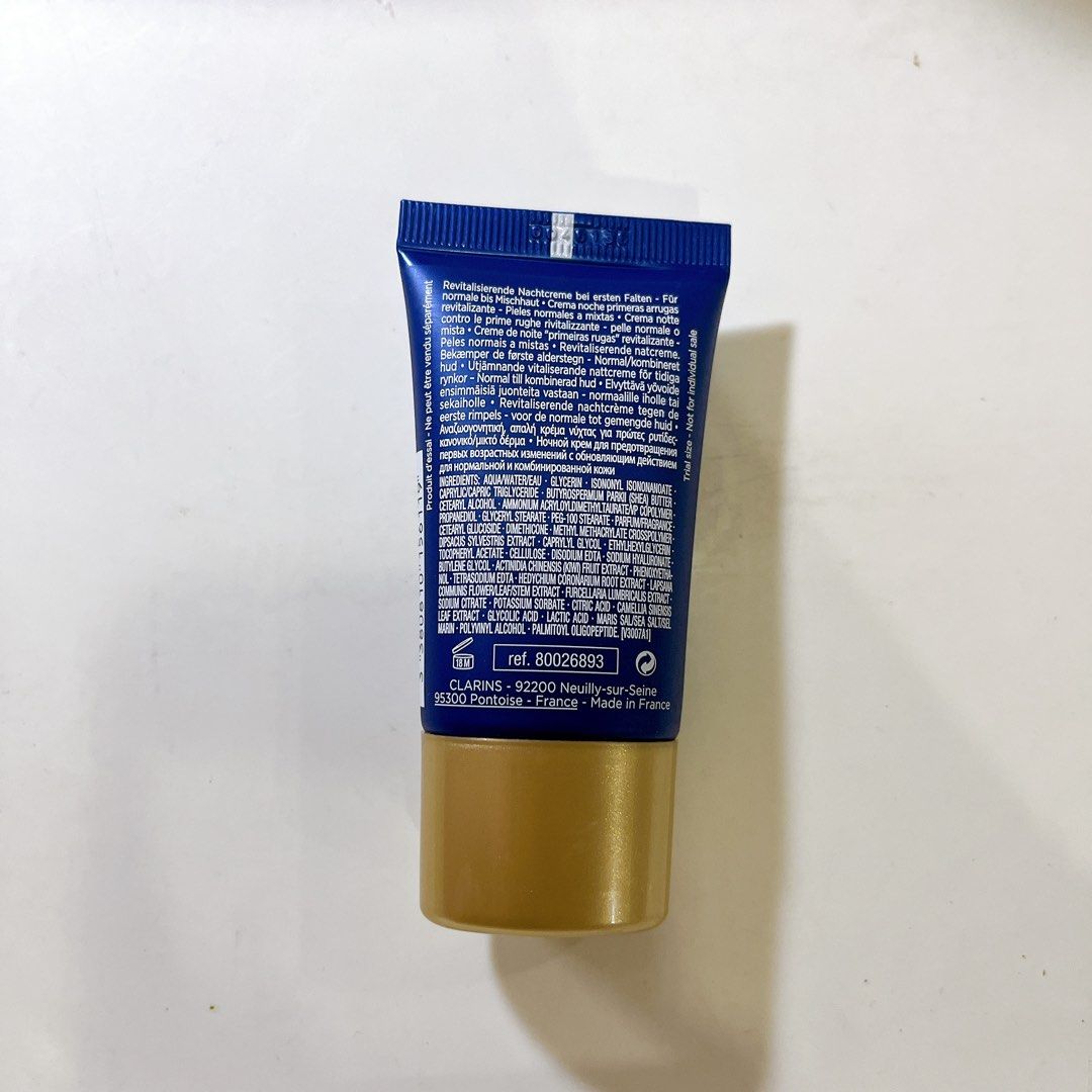 CLARINS MULTI-ACTIVE NUIT TARGET FINE LINES REVITALIZING NIGHT CREAM 15ml (Category: Face Care) located in Manila. Submitted by lessentiel.ph (Listing ID 1368189513, Image 2). Description: .