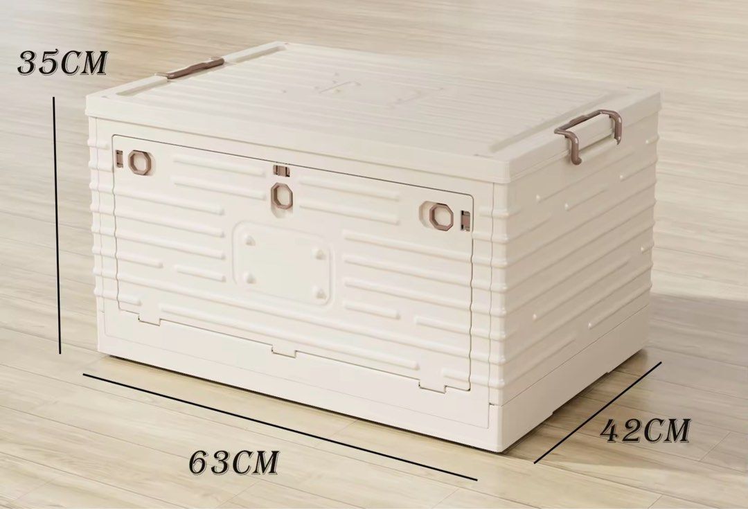 Collapsible storage box (Category: Storage Boxes & Baskets) located in Manila. Submitted by musicamae (Listing ID 1368179925, Image 3). Description: I need to declutter because of moving out. 1pc per container Almost similar size to a trolley..