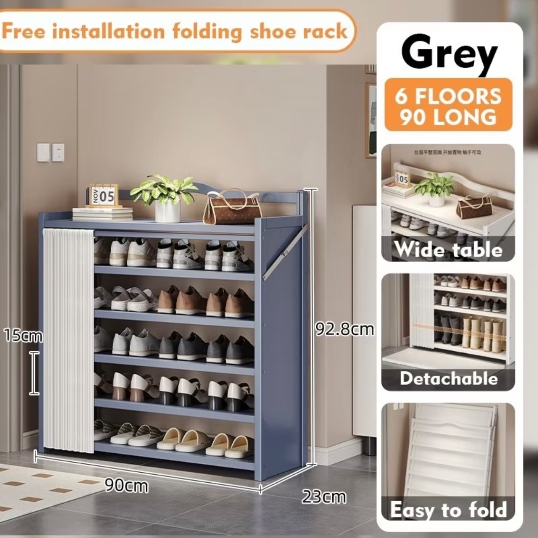 Folding Shoe Rack | Multi-Layer Shoe Storage | Entryway Shoe Storage ...