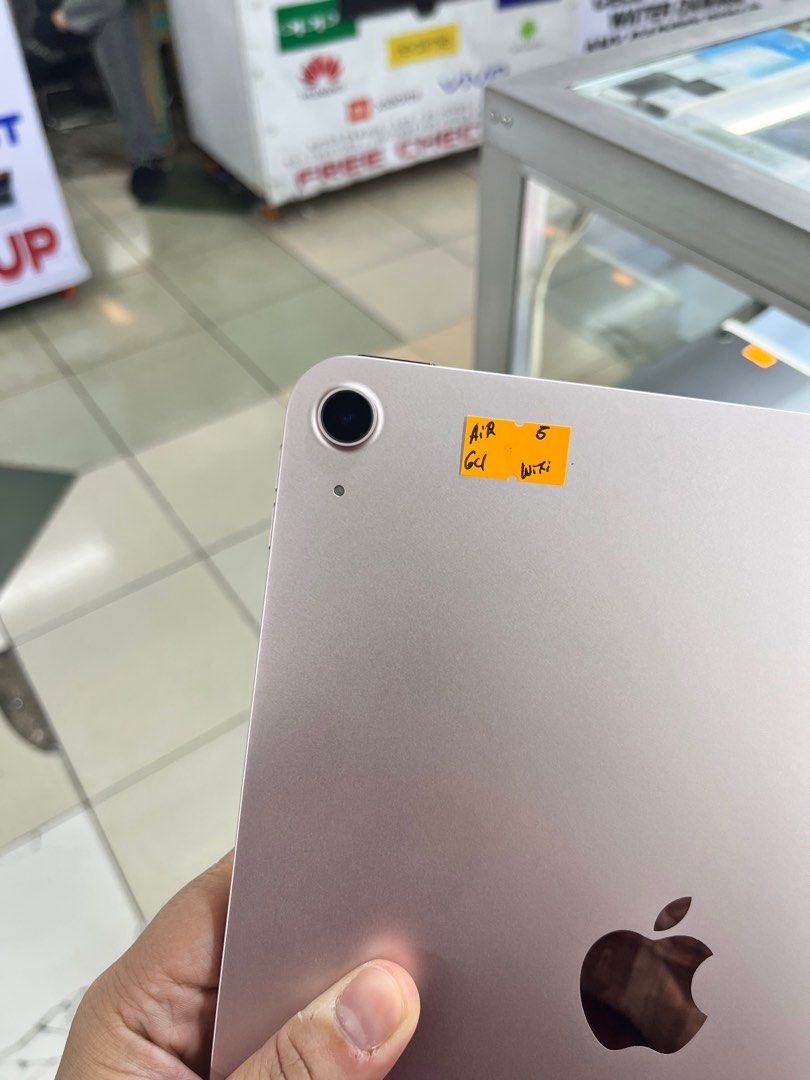 iPad Air 5 64GB Wifi Only No Issue (Category: iPad) located in Pasig City. Submitted by fairgadgetshop (Listing ID 1368194127, Image 2). Description: Buy • Sell • Trade • Swap Legit Seller w/ Physical Store Mabilis Kausap / Pass sa Scammer RFS: Buy and Sell 😊 Installment via Credit Card, GGives, Gcredit, SPaylater and Billease with additional interest We accepting Brandnew or Secondhand iPad Air 5 64GB Wifi Only No Issue Working Truetone/fingerp