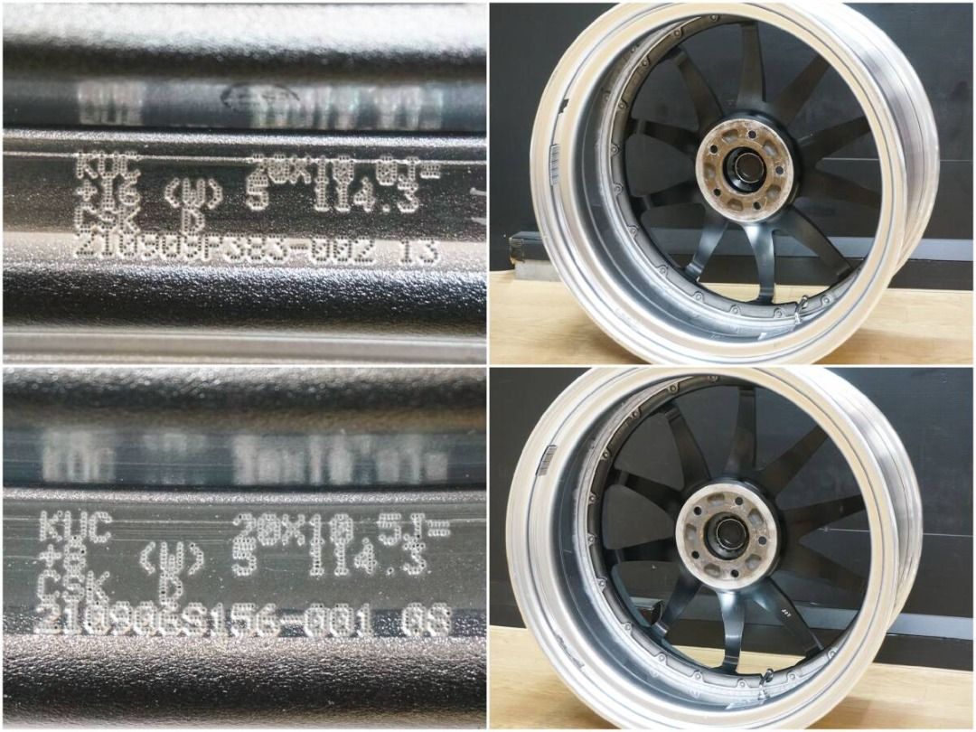 J843【Rare】KUHL VERZ KCV02 PCD114.3 10J+16 10.5J+8 tuner size low