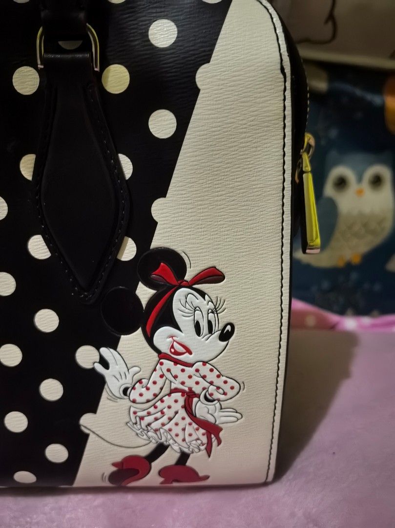 KATE SPADE X DISNEY (MINNIE MOUSE) BAG (Category: Luxury Bags & Wallets) located in Quezon City. Submitted by uptrendglam (Listing ID 1368169686, Image 2). Description: Kate Spade collab with Disney, Minnie Mouse two way bag. Unused with care card guaranteed original. Please don't make insulting offer if you are really familiar with the brand as well as its collab with Disney, you are fully aware of its price..