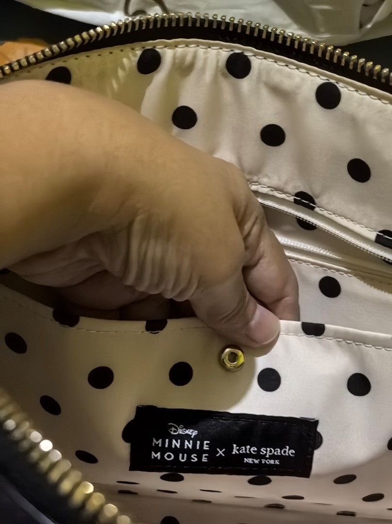 KATE SPADE X DISNEY (MINNIE MOUSE) BAG (Category: Luxury Bags & Wallets) located in Quezon City. Submitted by uptrendglam (Listing ID 1368169686, Image 3). Description: Kate Spade collab with Disney, Minnie Mouse two way bag. Unused with care card guaranteed original. Please don't make insulting offer if you are really familiar with the brand as well as its collab with Disney, you are fully aware of its price..