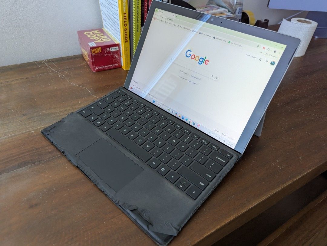 Microsoft Surface Pro 6 (Category: Laptops & Notebooks) located in Mandaluyong City. Submitted by rgt1982 (Listing ID 1368103399, Image 1). Description: Microsoft Surface Pro 6 8th Gen Intel Core i5 Processor 128 GB 8 GB RAM complete with box still looks new bought in 2019 only problems are the touch screen and battery life type cover included, works perfectly, except that it looks worn out already (as seen in the picture) negotiable RFS: upgrade